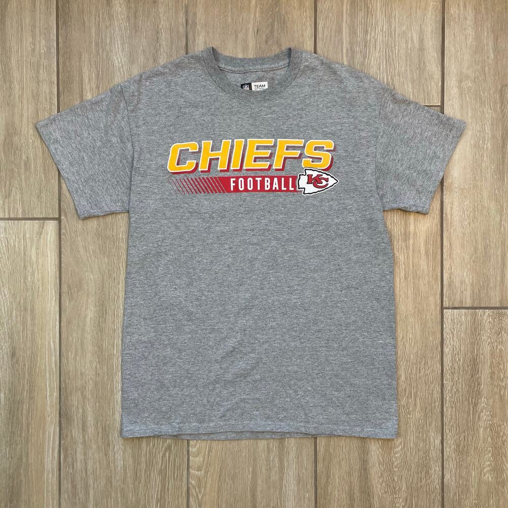 Kansas City Chiefs T Shirt Mens M Gray NFL Football Graphic Tee KC